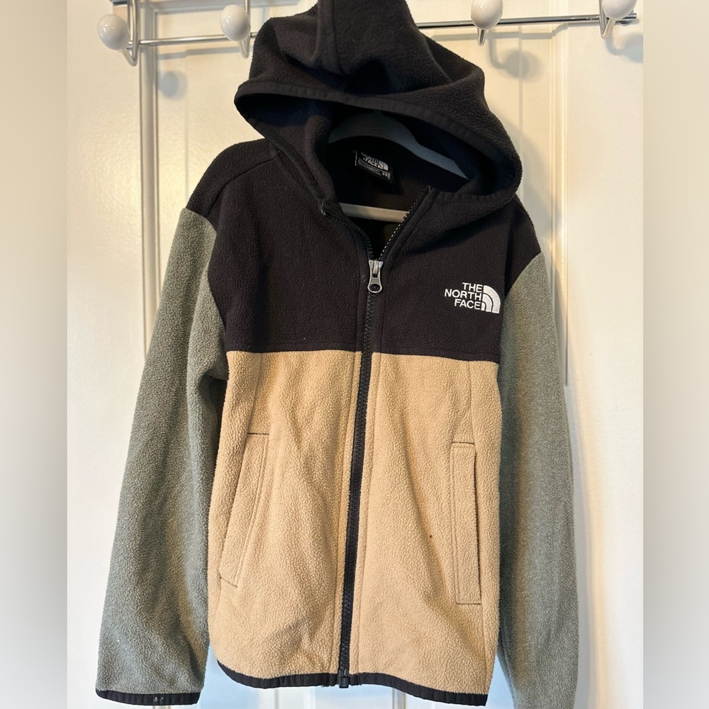 North face fleece w hood.  youth XXS